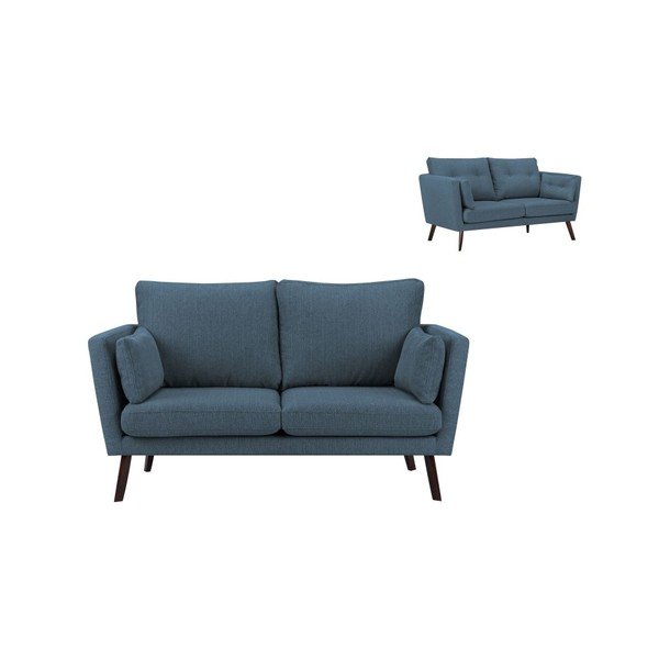 Tamnoplava garnitura za 2 sjedala Mazzini Sofas Elena-image-1