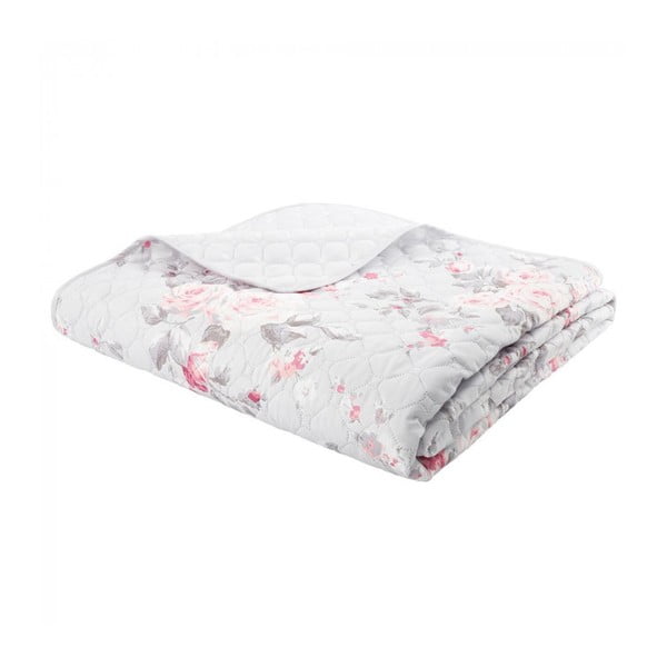 Sivi prekrivač Catherine Lansfield Canterbury Rose, 240 x 260 cm-image-1