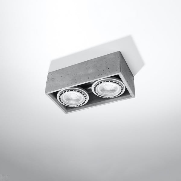 Siva stropna svjetiljka 14x27 cm Postiga – Nice Lamps