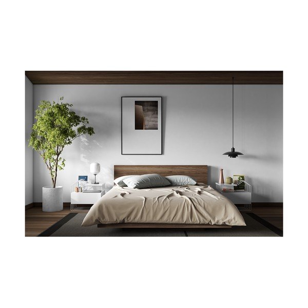 Smeđi krevet TemaHome Float, 160 x 200 cm-image-4