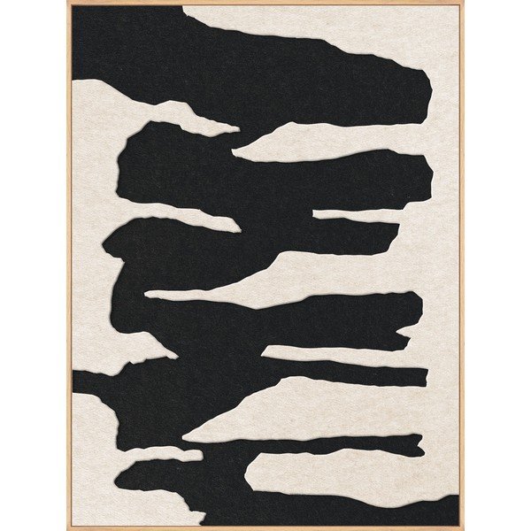 3D slika s okvirom/akustična 90x120 cm Frequency 2 – Malerifabrikken