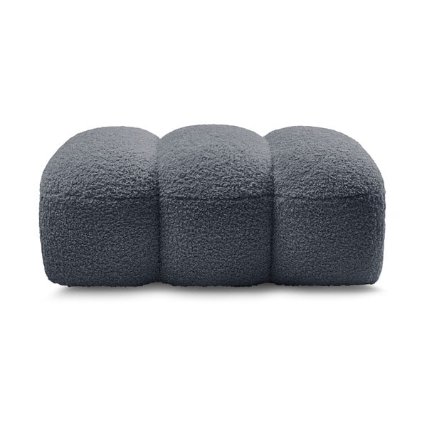 Tamno sivi tabure od bouclé tkanine Hippolyte – Bobochic Paris