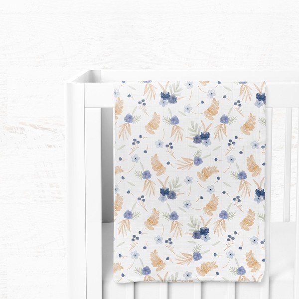 Bijela deka za bebe od muslina 75x100 cm Mina – Mijolnir-image-3