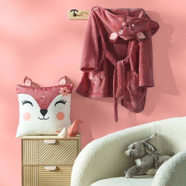 Dječji jastuk od samta 40x40 cm Bichette – douceur d'intérieur-image-1