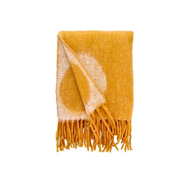 Žuti pokrivač za krevet za jednu osobu 130x200 cm Styles - Villa Collection-image-1