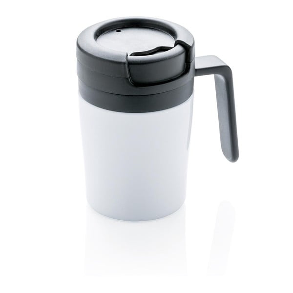 Bijela termo šalica s ručkom XD Design Coffee to Go, 160 ml