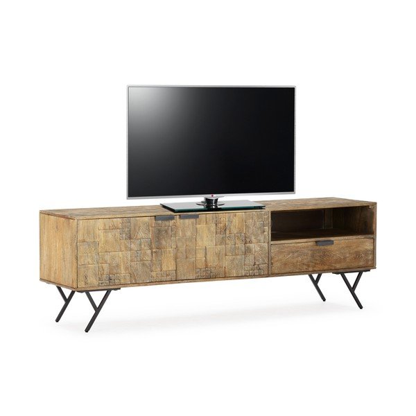 TV komoda od masivnog manga u prirodnoj boji 175x55x40 cm Priya – MOME-image-3