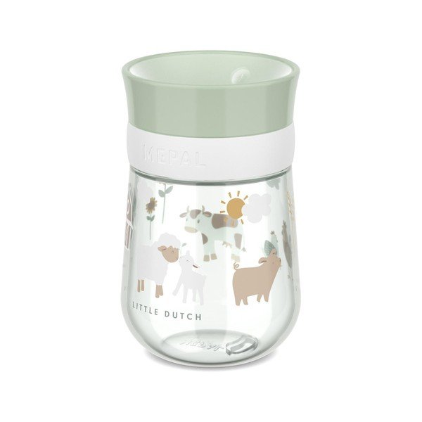 Svijetlo zelena plastična dječja šalica 300 ml Little Farm – Mepal