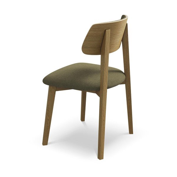 Zelena blagovaonska stolica od masivnog drveta Niu – Makamii-image-3