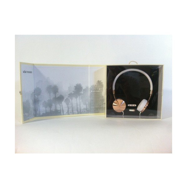 Bijele slušalice s rose gold detaljima Frends Layla-image-4