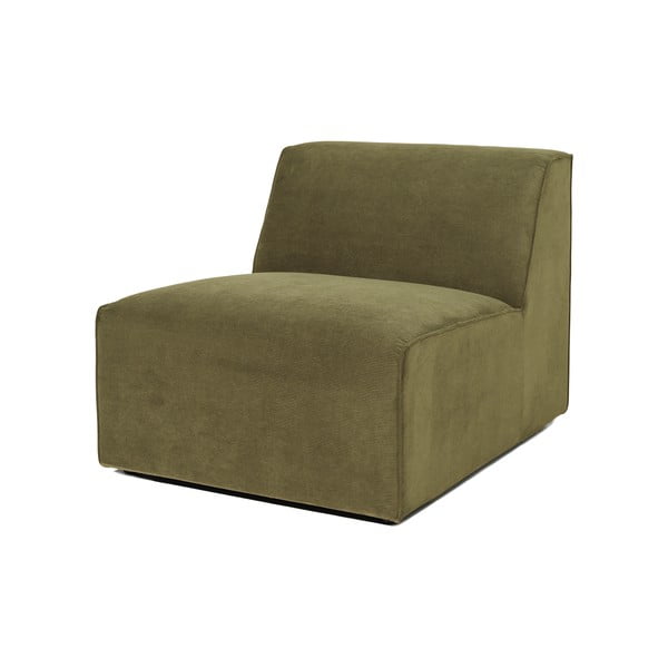 Kaki zeleni baršunasti središnji element sofe Scandic Sting-image-2