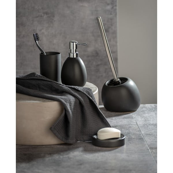 Crna keramička toaletna četka Wenko Polaris-image-1