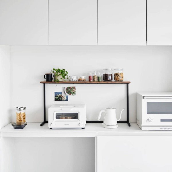 Bijela/u prirodnoj boji drvena dodatna kuhinjska polica 28,5x8,5 cm Tower – YAMAZAKI-image-2