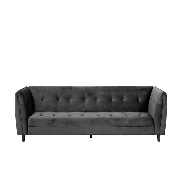 Sivi baršunasti kauč na razvlačenje Actona Jonna, 235 cm