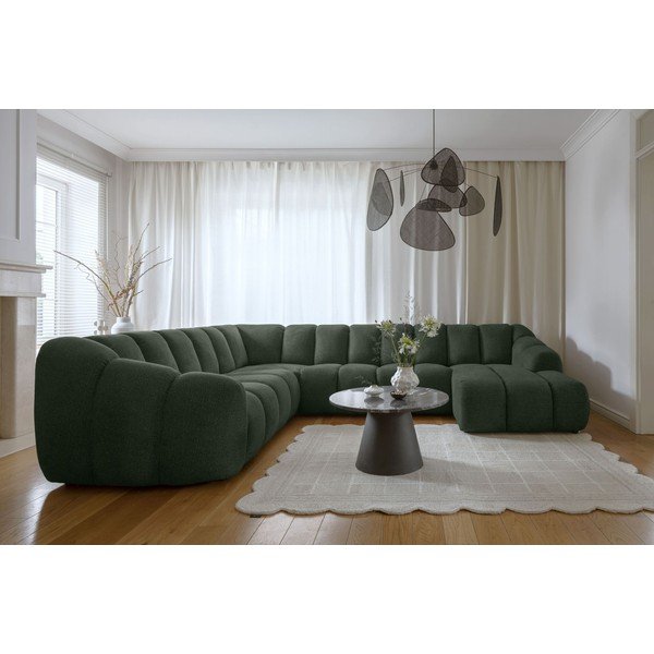 Tamno zelena kutna garnitura (s lijevim kutom/u obliku slova "U") Shell – Miuform-image-1