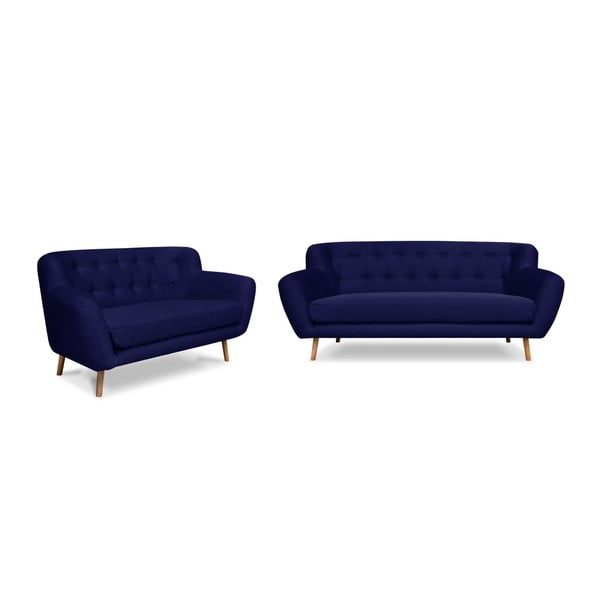 Set od 2 plave sofe - dvosjed i trosjed Cosmopolitan design London