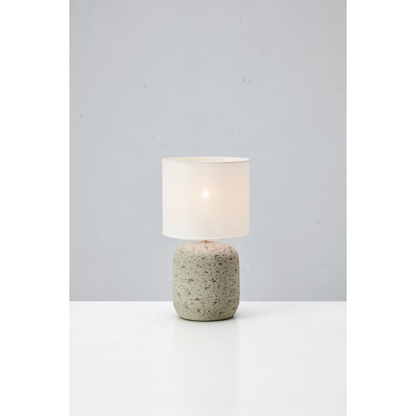 Siva stolna lampa s tekstilnim sjenilom (visina 33 cm) Montagna – Markslöjd-image-2