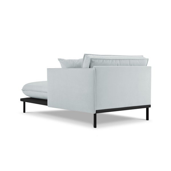 Svijetlo siva baršunasti ležaljka (s desnim kutom) Auguste – Interieurs 86-image-2