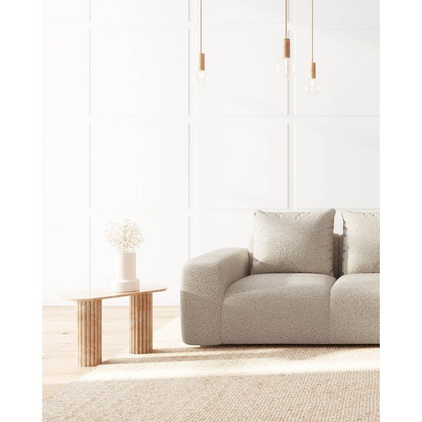 Bež sofa od bouclé tkanine 287 cm Feiro – MESONICA-image-3
