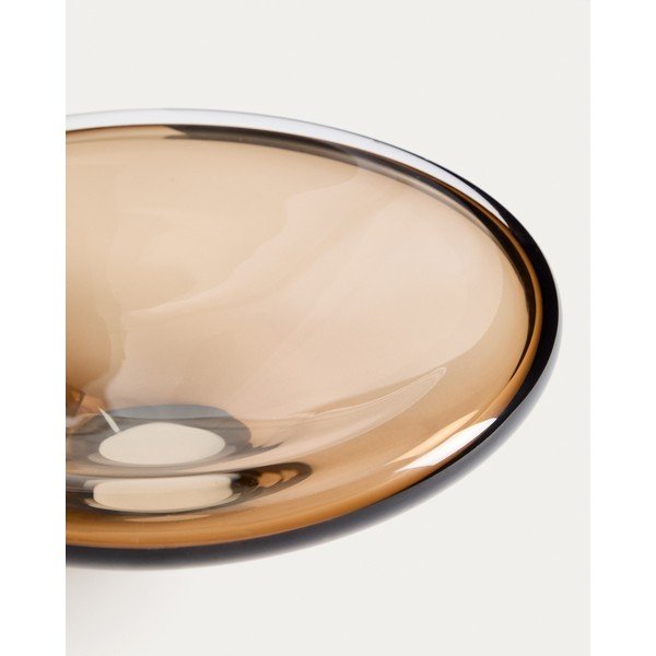 Bež staklena zdjela ø 27 cm Zolira – Kave Home-image-4