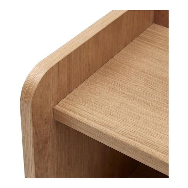 Noćni ormarić u dekoru hrasta s policama Wrap - Bonami Selection-image-4