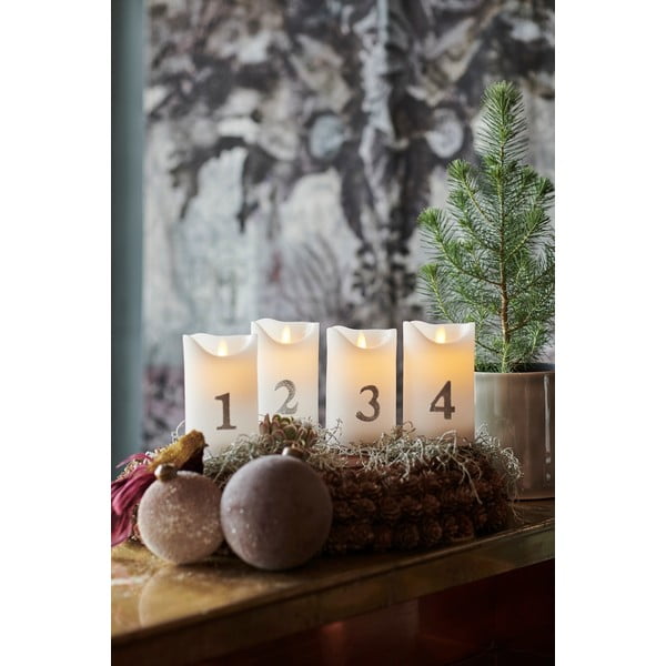 Božićni svjetlosni ukras 4 kom (visina 13 cm) Sara – Sirius-image-1