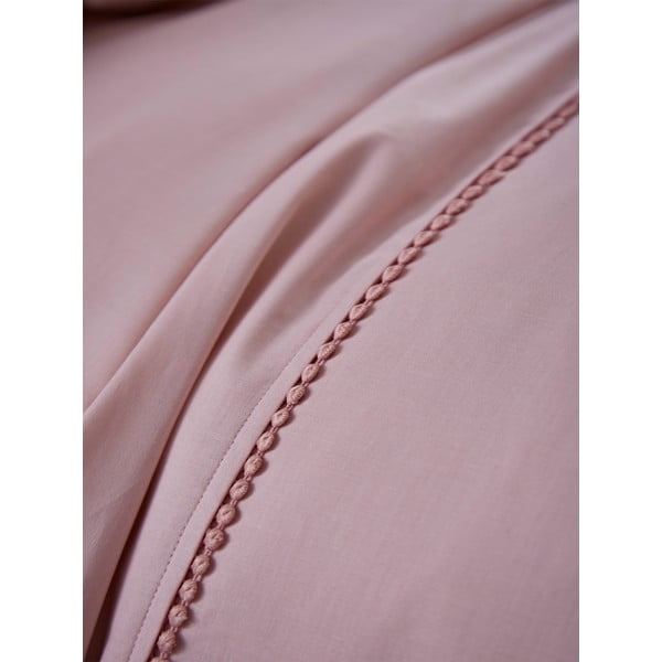 Ružičasta posteljina Catherine Lansfield Pom Pom, 200 x 200 cm-image-3