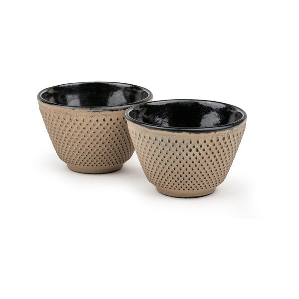 Bež šalice u setu 2 kom od lijevanog željeza 100 ml Xilin – Bredemeijer