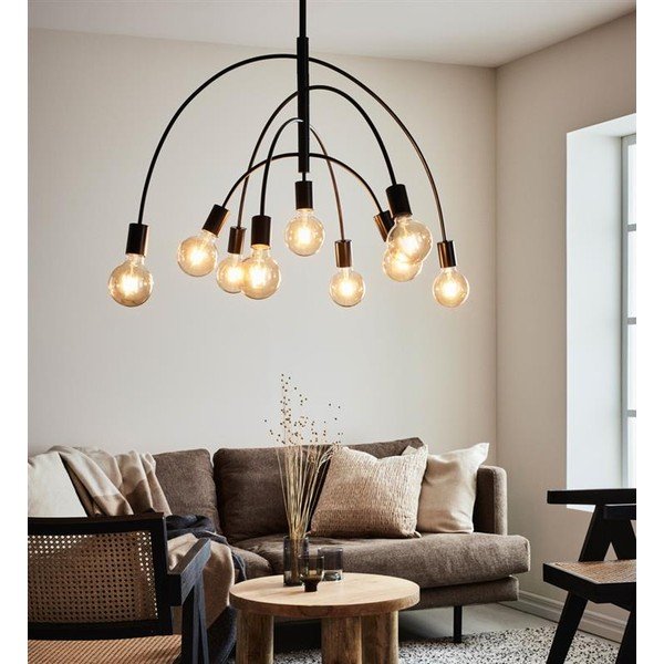 Crna viseća stropna svjetiljka Markslöjd Lavello, širina 94,5 cm-image-2