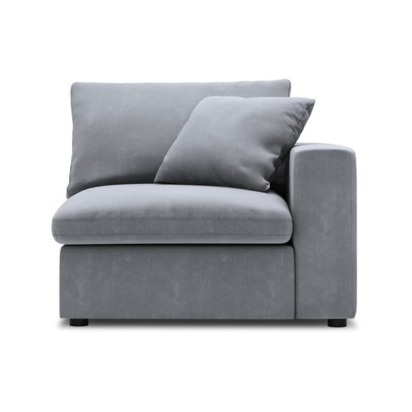 Sivi kutni dio modularne sofe od samta Windsor & Co Sofas Galaxy, desni kut