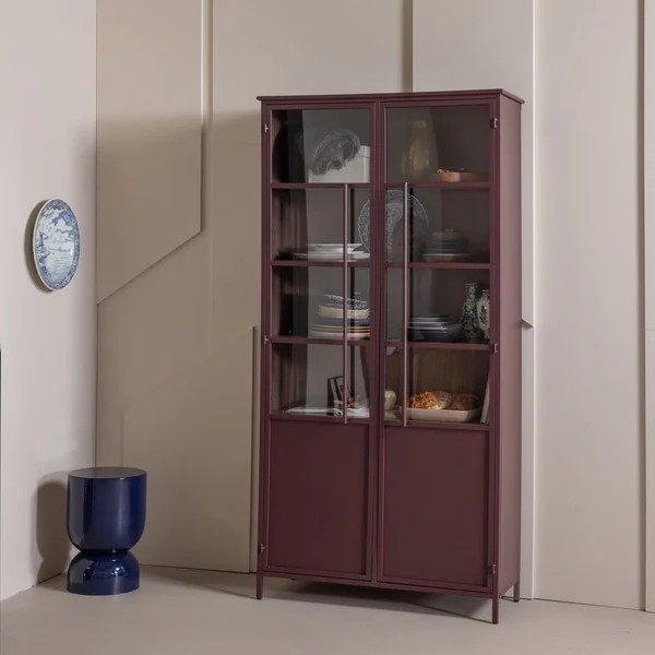 Bordo metalna vitrina 99x203x45 cm Exhibit – WOOOD-image-1