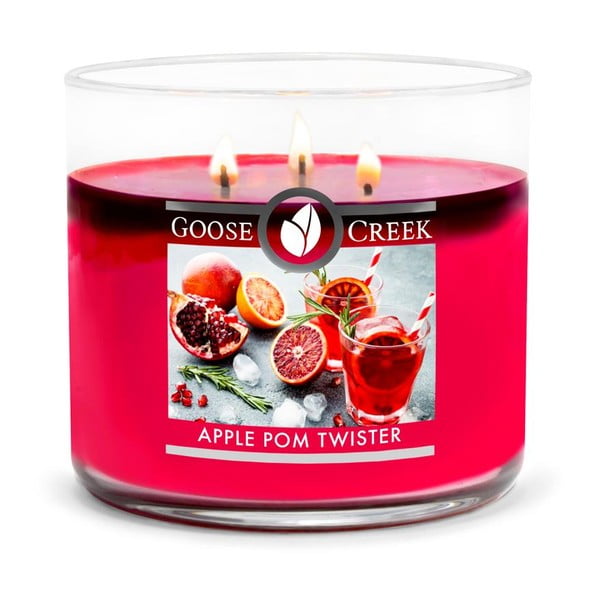 Mirisna svijeća u staklenoj posudi Goose Creek Apple Pom Twister, 35 sati gorenja