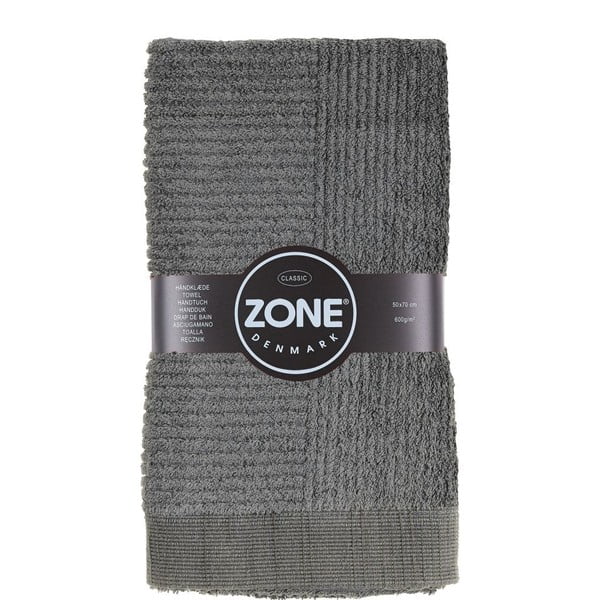 Sivi ručnik Zona, 70 x 50 cm