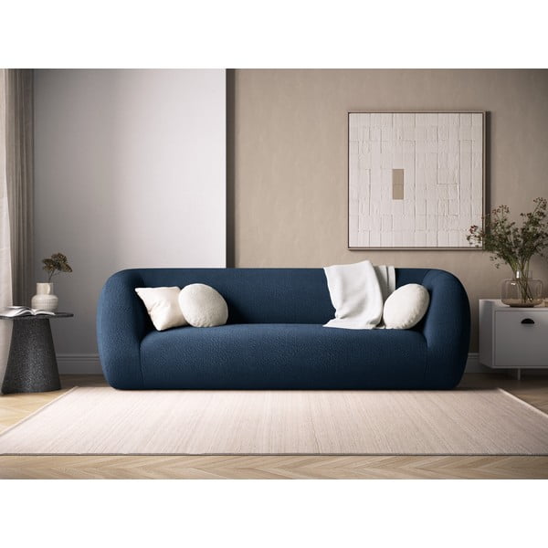 Plava sofa od bouclé tkanine 230 cm Essen – Cosmopolitan Design-image-1