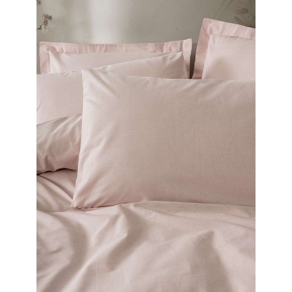 Prljavo roza posteljina za krevet za jednu osobu 200x140 cm Plain  – Mijolnir-image-2