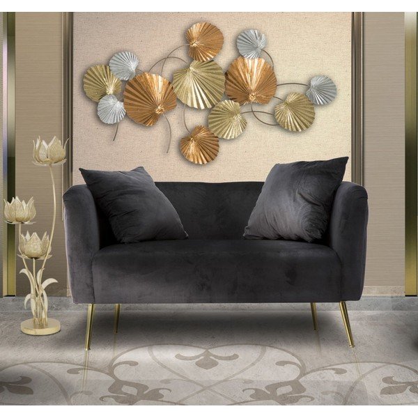 Crna baršunasti sofa 127 cm Bucarest – Mauro Ferretti-image-1