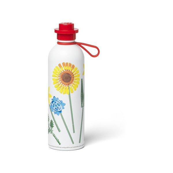 Crvena/bijela metalna dječja termosica 560 ml Botanicals – LEGO®