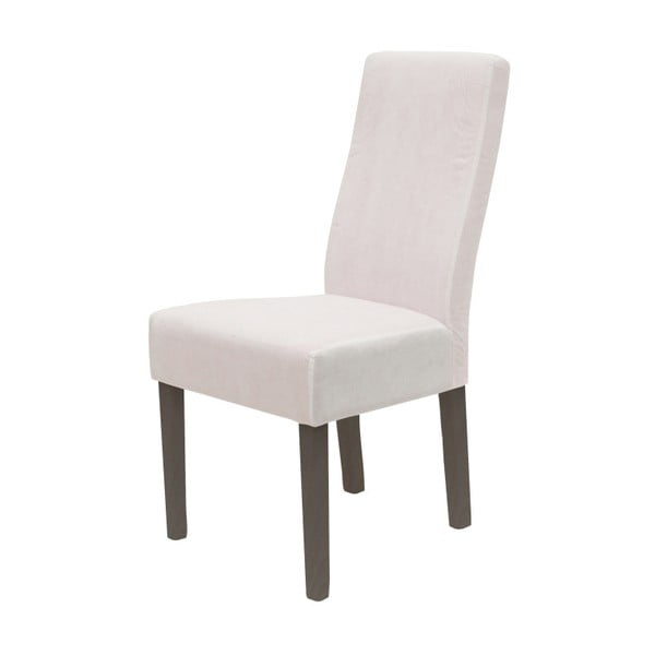 Bijela stolica za blagovanje sa sivim nogama Canett Titus