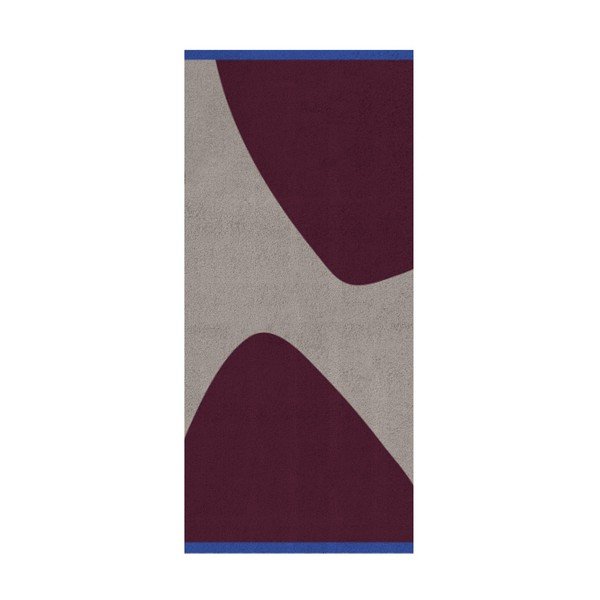 Bordo/sivi tepih 70x150 cm Rocks – Mette Ditmer Denmark