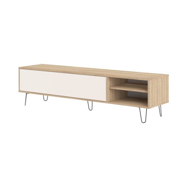 Krem TV komoda u dekoru hrasta 165x44 cm Aero - TemaHome -image-2