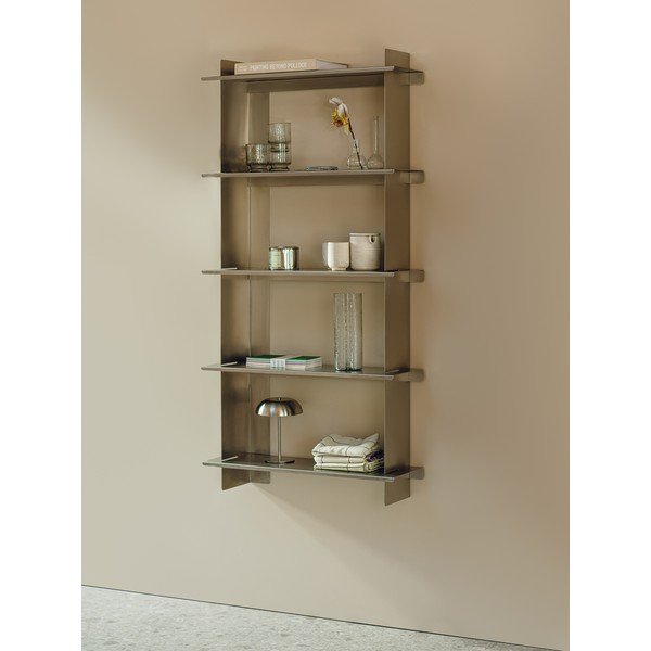 Polica s više razina od nehrđajućeg čelika u srebrnoj boji 70 cm Tivo Shelving Unit - 5-tier – noo.ma-image-2