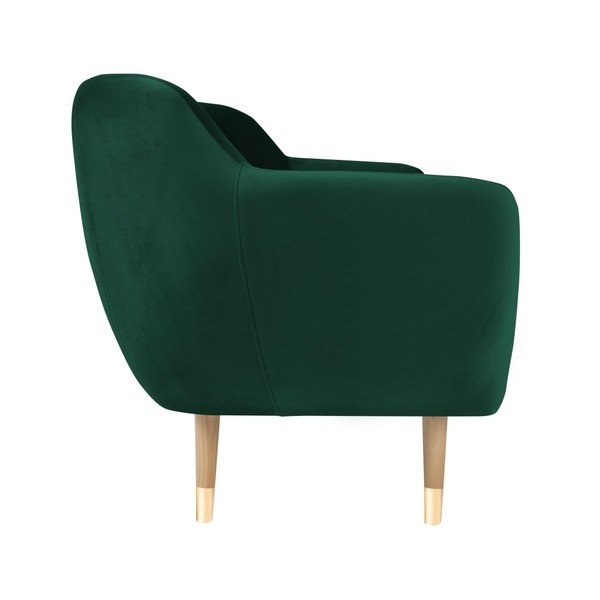 Tamnozelena fotelja Mazzini Sofas Amelie-image-3