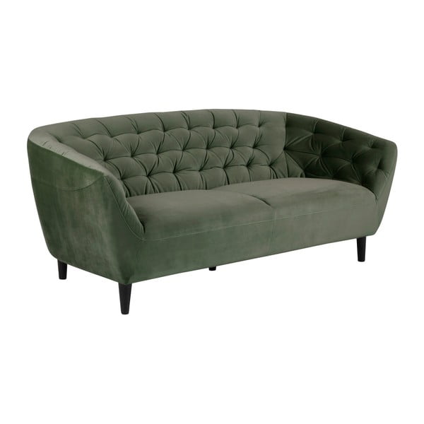Zelena baršunasta sofa Actona Ria, 191 cm-image-1