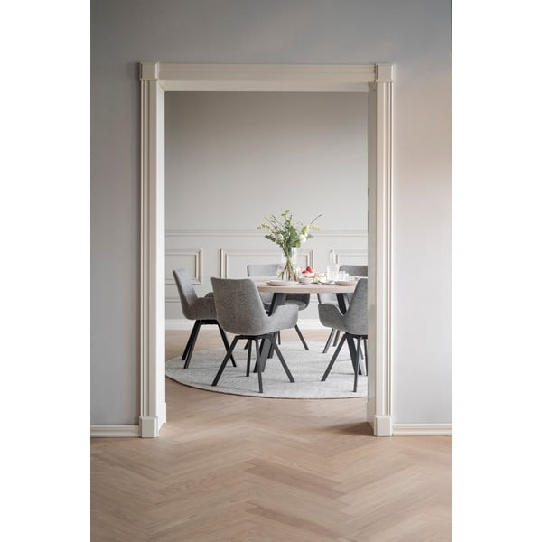 Sive podstavljene blagovaonske stolice u setu 2 kom Norwell – Rowico-image-2