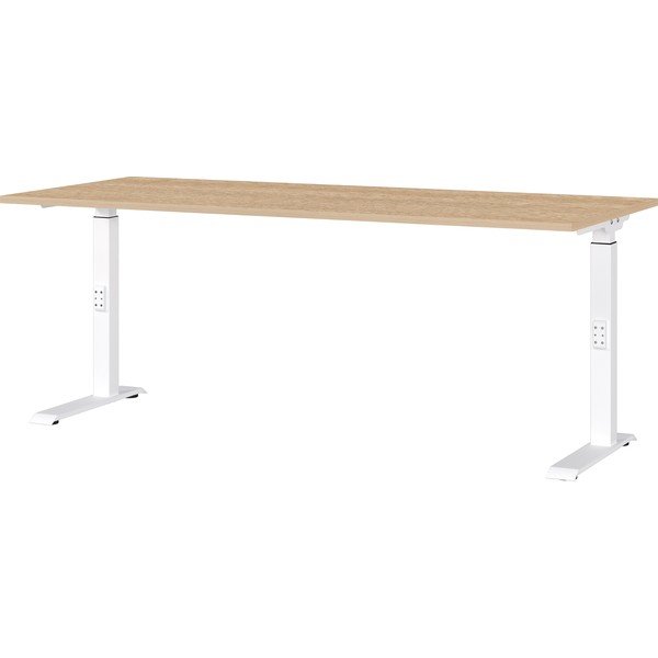 Radni stol podesive visine s pločom stola u dekoru hrasta 80x180 cm Downey – Germania