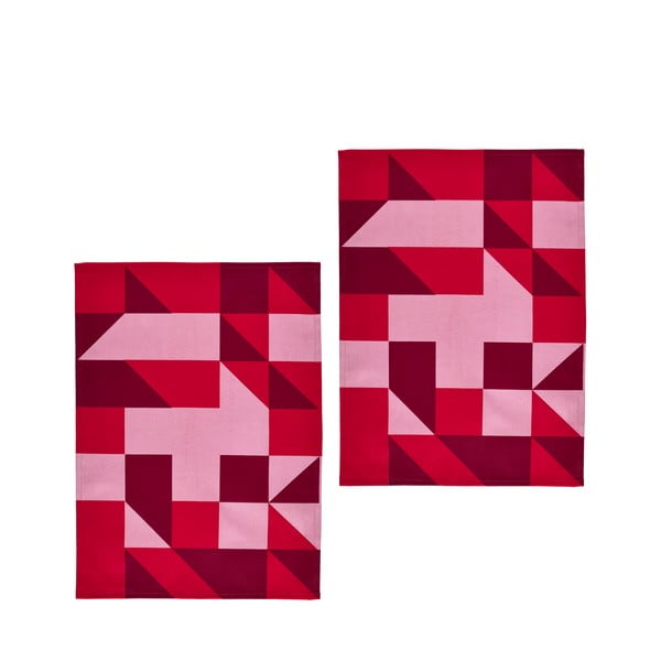 Set od 2 Zone ručnika, 70x50 cm, crveni