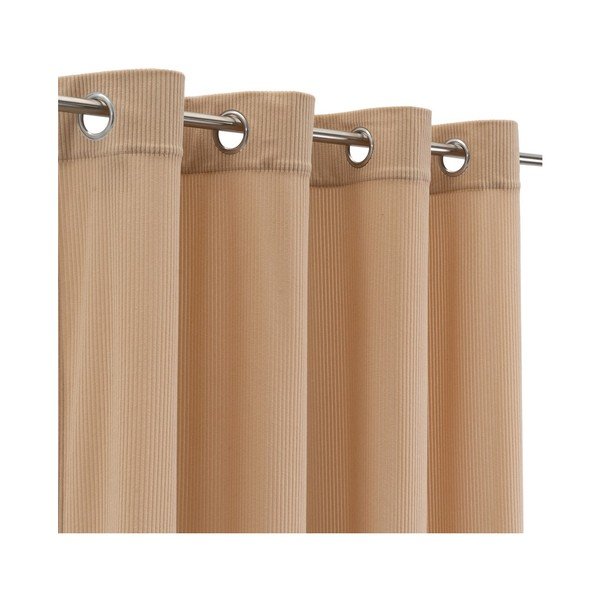 Svjetlo smeđa zavjesa od samta 140x260 cm Merely – Casa Selección-image-2