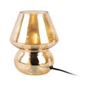 Svjetlosmeđa staklena stolna lampa Leitmotiv Glass, visina 18 cm