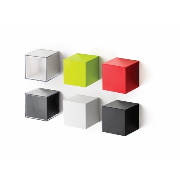 Bijela zidna kutija (zatvorena) s prozirnim poklopcem Qualy Pixel Cube-image-4