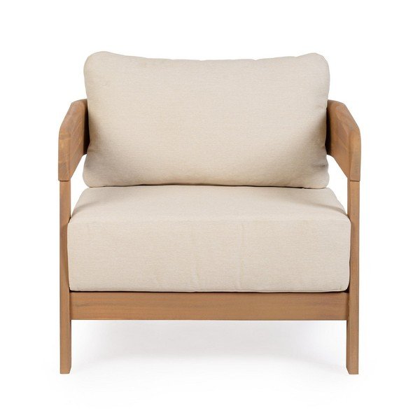 Vrtna fotelja od masivnog drveta u prirodnoj boji Pablo – Bizzotto-image-2